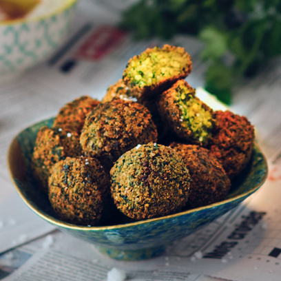 Falafels in a bowl